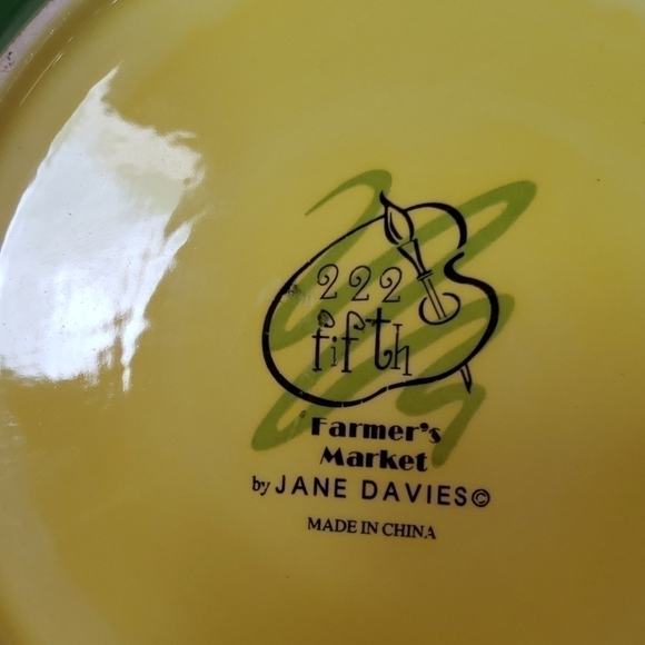 222 FIFTH 𝅺Farmers Market 2 plates 9" - Picture 6 of 6